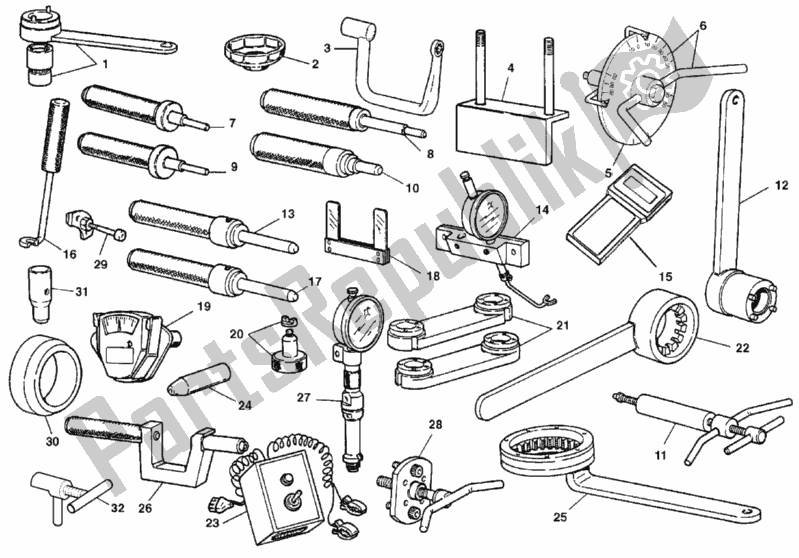All parts for the Workshop Service Tools, Engine of the Ducati Superbike 748 SPS 1999